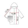  Translucent PVC raincoat (long) 