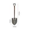  Round point shovel with steel handle 