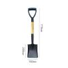  Square point shovel with wooden handle 